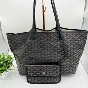 Goyard Black and Brown Tote Bag